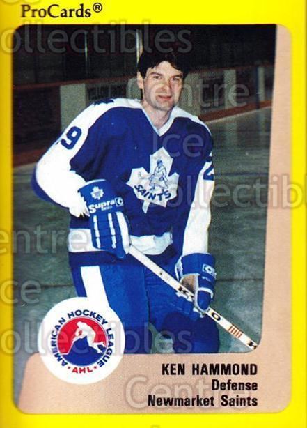 Ken Hammond (ice hockey) Center Ice Collectibles Ken Hammond Hockey Cards
