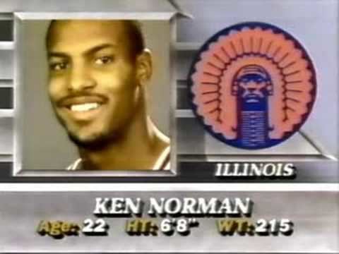 Ken Norman 1987 NBA Draft 19 Ken Norman Illinois YouTube
