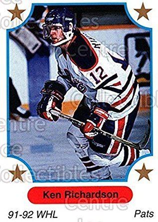 Ken Richardson (ice hockey) Amazoncom CI Ken Richardson Hockey Card 199192 7th Inning
