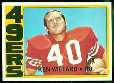 Ken Willard wwwfootballcardgallerycom1972Topps234KenWil