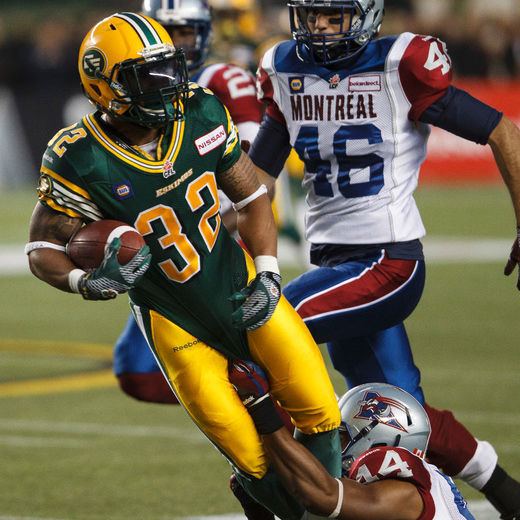 Kendial Lawrence Eskimos RB Kendial Lawrence played two games for Ticats in