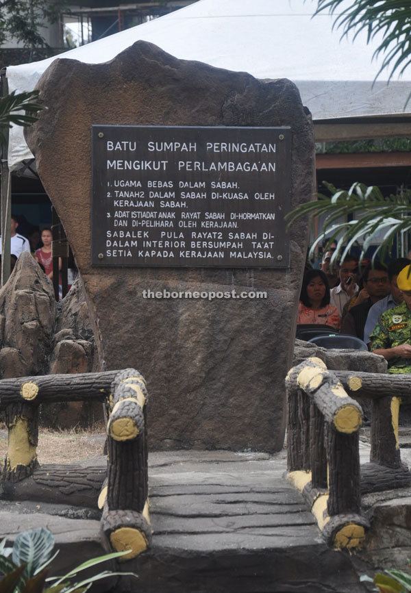 Keningau Oath Stone Make Keningau Oath Stone a national heritage Kurup BorneoPost