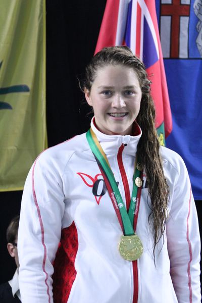 Kennedy Goss Swim Ontario Team Aquatic Supplies Athlete of the Month sponsored