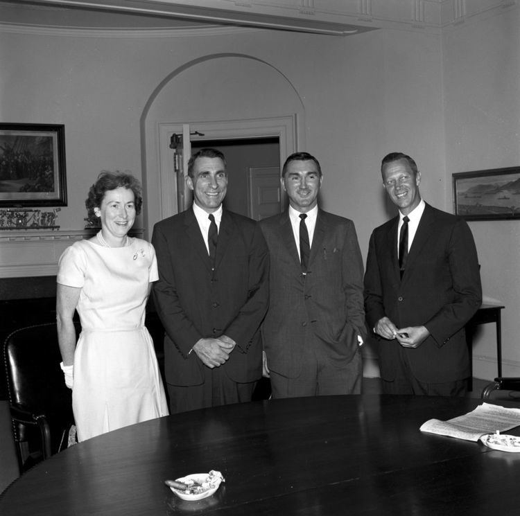 Kenneth O'Donnell Presidential Aide P Kenneth O39Donnell with guests John F Kennedy