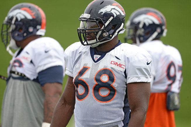 Kenny Anunike Kenny Anunike brings tons of energy to Broncos practices