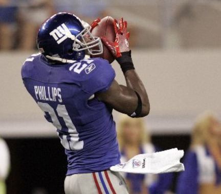 Kenny Phillips NY Giants put safety Kenny Phillips on injured reserve