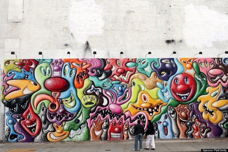 Kenny Scharf Mural on Houston and Bowery Kenny Scharf WikiArtorg
