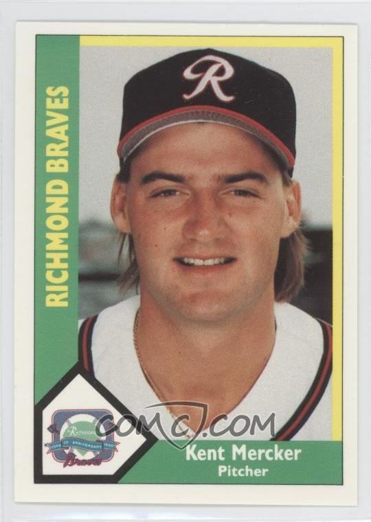 Kent Mercker 1990 CMC AAA Richmond Braves Green Backs 27 Kent Mercker COMC