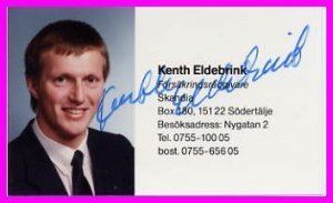 Kenth Eldebrink Los Angeles Athletics Javelin Bronze KENTH ELDEBRINK Autographed