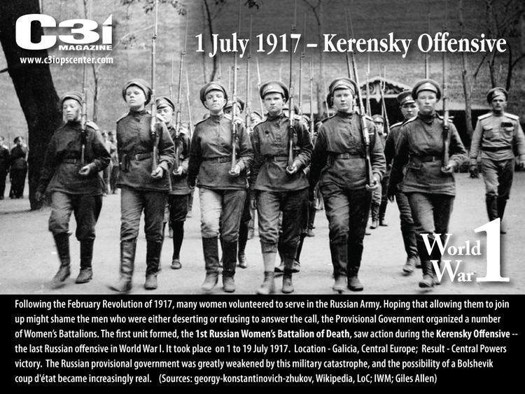 Kerensky Offensive 1 July 1917 Kerensky Offensive Galicia World War I C3i Ops