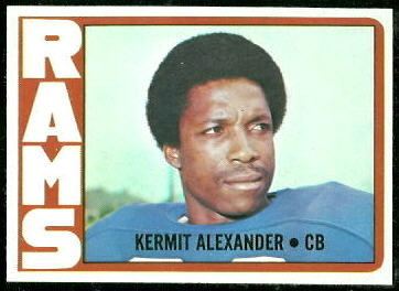 Kermit Alexander Kermit Alexander 1972 Topps 289 Vintage Football Card