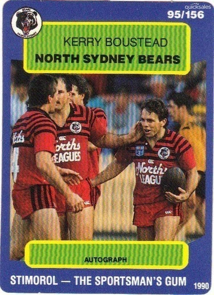 Kerry Boustead 1990 Stimorol Rugby League Kerry Boustead North Sydney Bears NRL