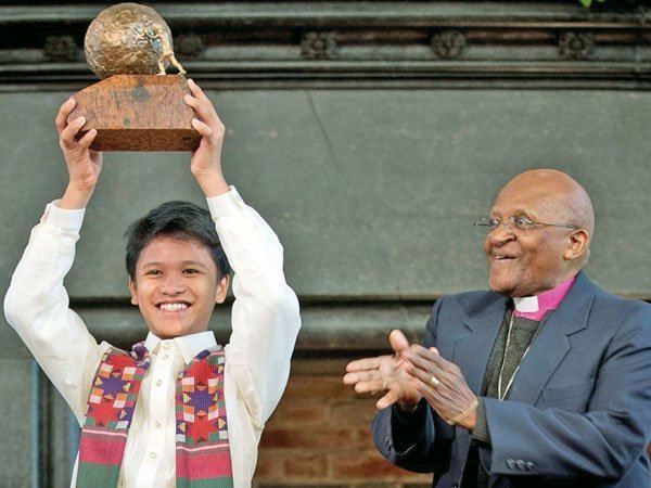 Kesz Valdez Filipino kid wins 130000 peace prize Inquirer Global