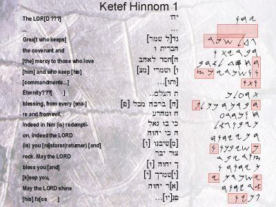 Ketef Hinnom Biblical Archaeology 22 Silver Amulet Scrolls of Ketef Hinnom