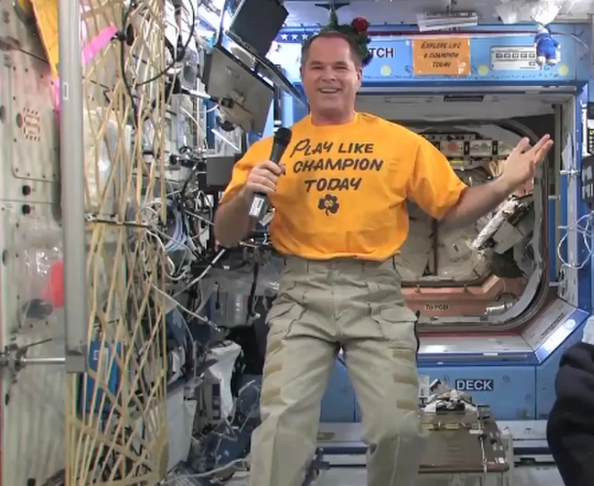 Kevin A. Ford NASA Astronaut Backs Notre Dame in BCS Championship