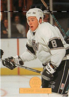 Kevin Brown (ice hockey) LOS ANGELES KINGS Kevin Brown 457 ROOKIE The Leaf Set 1994 Donruss