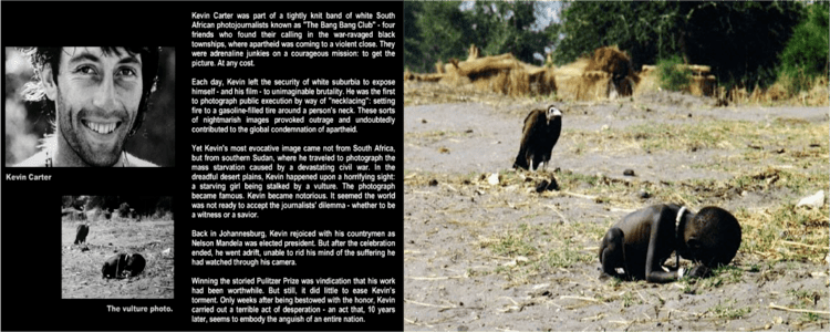 Kevin Carter (SA Photojournalist) ~ Bio Wiki, Photos