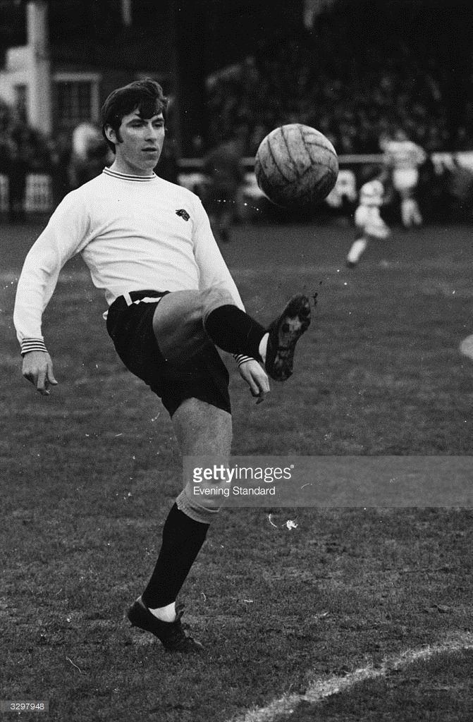 Kevin Hector Footballer Kevin Hector in action on the football pitch