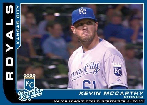 Kevin McCarthy (baseball) Major League Debut Royals custom card Kevin McCarthy A Hair Off