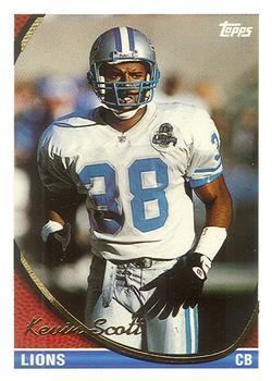 Kevin Scott (American football) Kevin Scott Gallery The Trading Card Database