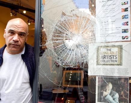 Kevin Sharkey Artist Sharkey39s terror after vandals attack studio again