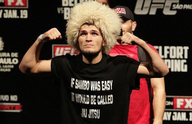 Khabib Nurmagomedov Khabib Nurmagomedov is turning up the trash talk on Rafael