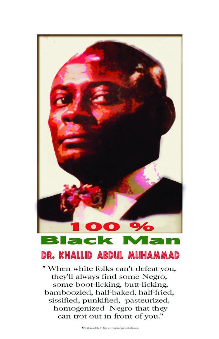 Khalid Abdul Muhammad African American historical posters Khalid Abdul Muhammad