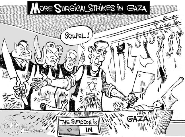 Khalil Bendib Gaza Cartoons