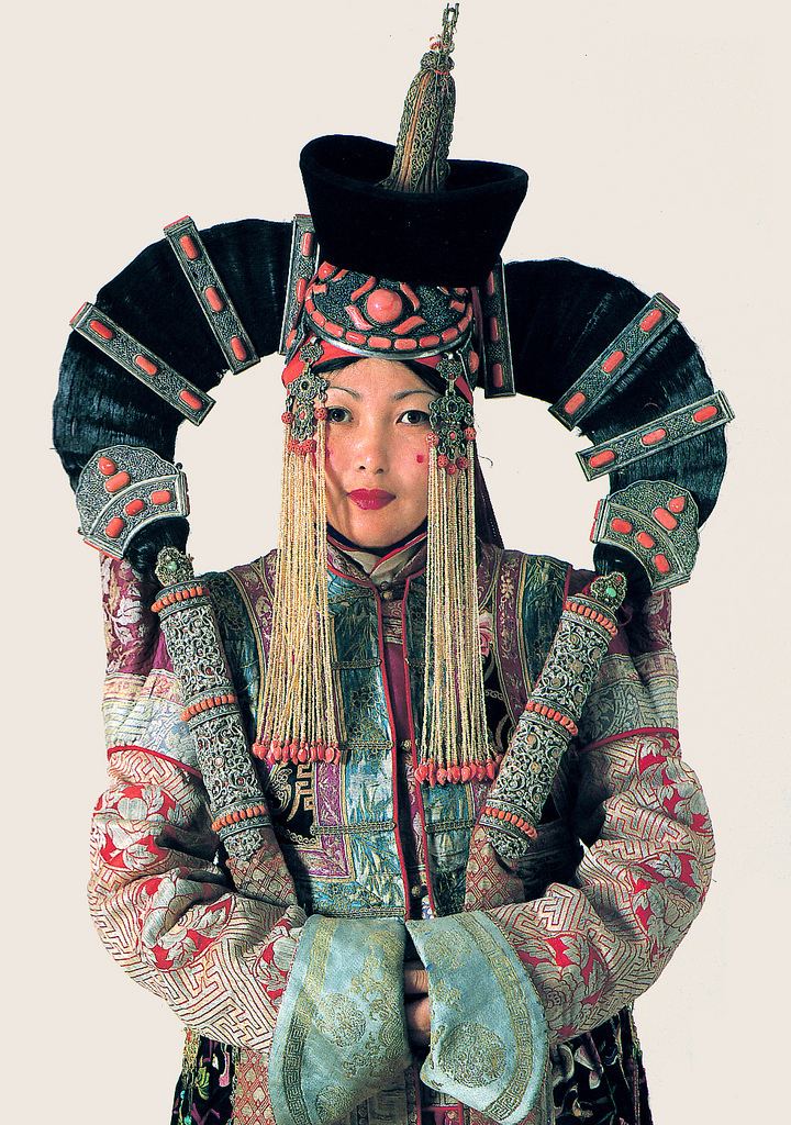 Khalkha Mongols A Woman in a Khalkha Ethnic Costume Mongolia Mongolian c Flickr