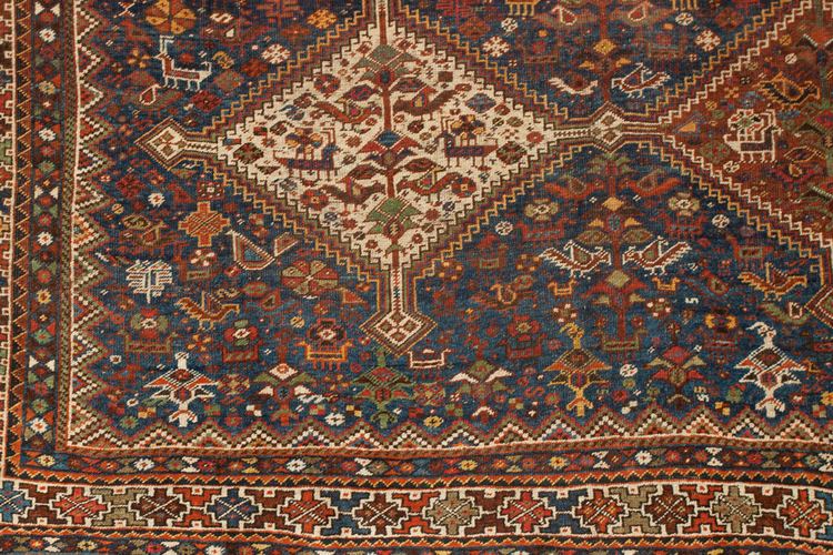 Khamseh Antique Persian Khamseh Rug London House Rugs