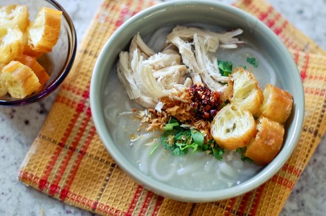 Khao piak sen Spicy Green Mango Project Food Blog Challenge 7 Homemade LaoStyle