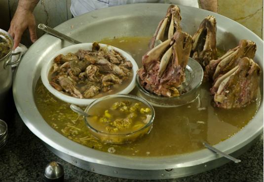 Khash (dish) An appealing but dreadful dish prepared of poached Cows Head and