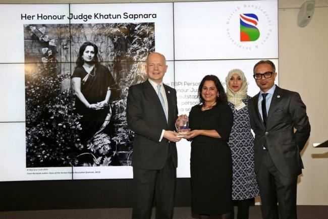 Khatun Sapnara Judge Khatun Sapnara named BBPI Person of the Year From Asian Image