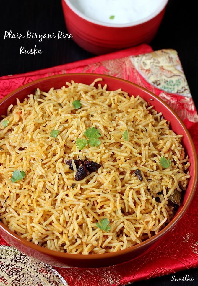 Khushka Rice Biryani rice recipe Kuska rice or plain biryani without veggies