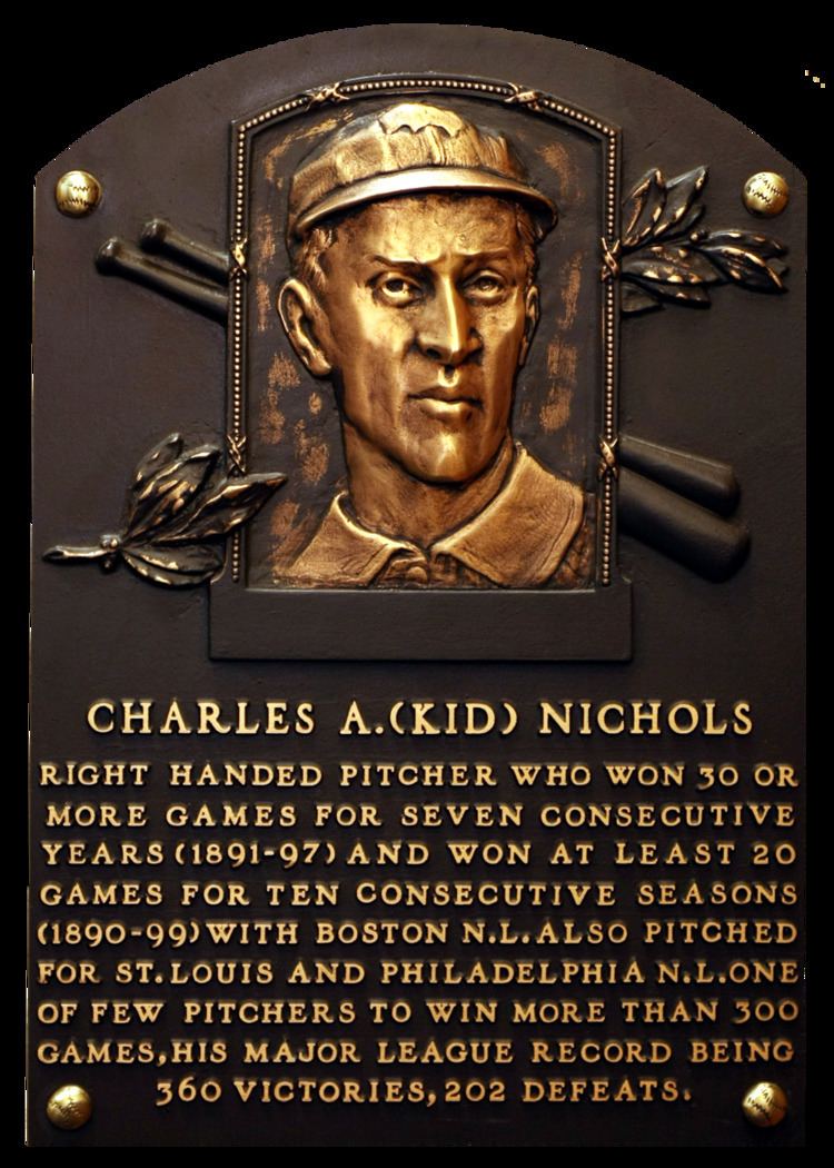 Kid Nichols Nichols Kid Baseball Hall of Fame