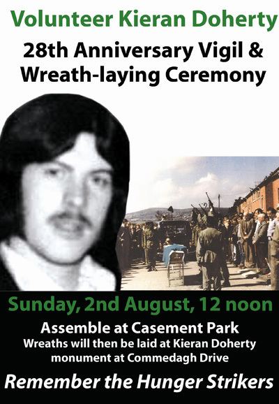 Kieran Doherty Kieran Doherty Anniversary Vigil and Wreath Laying to Take