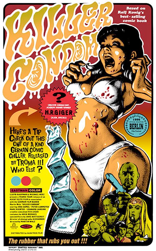 Killer Condom KILLER CONDOM ART POSTER BY ROCKIN JELLY BEAN WeBringJustice