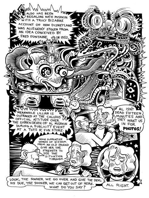 Kim Deitch Comic Art Collective Kim Deitch Waldo World recap page