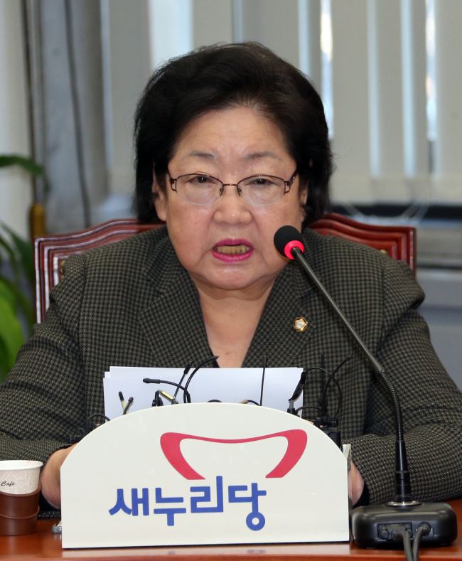 Kim Eul-dong Act less smart Saenuri lawmaker advises female politicians