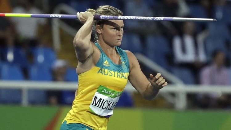 Kim Mickle Kim Mickle shoulder injury in javelin Rio Games Herald Sun