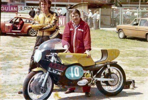Kim Newcombe Kim Newcombe and the Konig 500 GP motorcycle racer