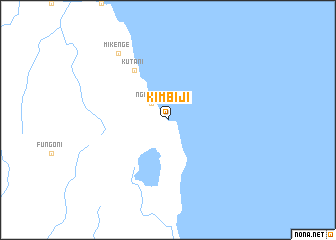 Kimbiji Kimbiji Tanzania map nonanet