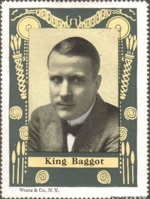 King Baggot 1914 Wentz Film Star Stamps and Album Immortal Ephemera