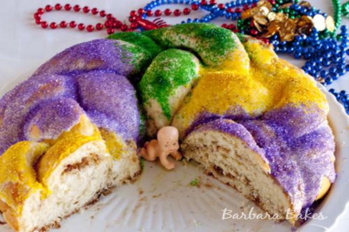 King cake Mardi Gras King Cake recipe Barbara Bakes