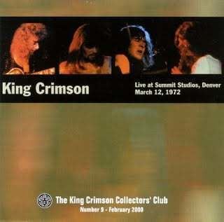 King Crimson Live at Summit Studios wwwprogarchivescomprogressiverockdiscography