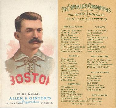 King Kelly 1888 Allen Ginter King Kelly 27 Baseball Card Value Price Guide