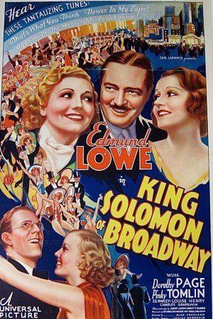 King Solomon of Broadway King Solomon of Broadway 1935 The Movie Database TMDb