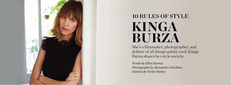 Kinga Burza 10 Rules of Style Kinga Burza Video Interview