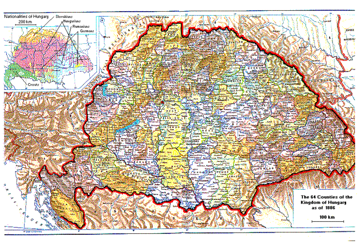 Kingdom of Hungary HUNGARIAN Maps and Shields