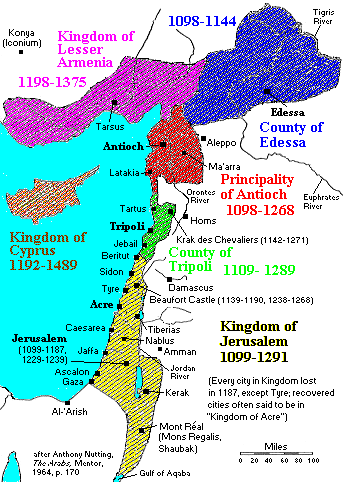 Kingdom of Jerusalem LatinFrankish Kingdom of Jerusalem Map